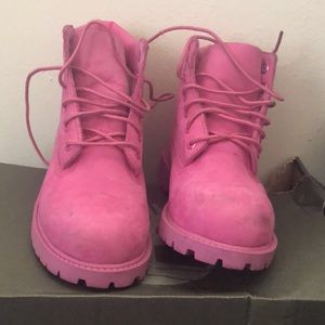 Kid timberland Brest cancer boots